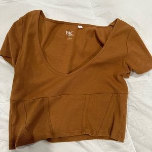 pacsun cropped shirt